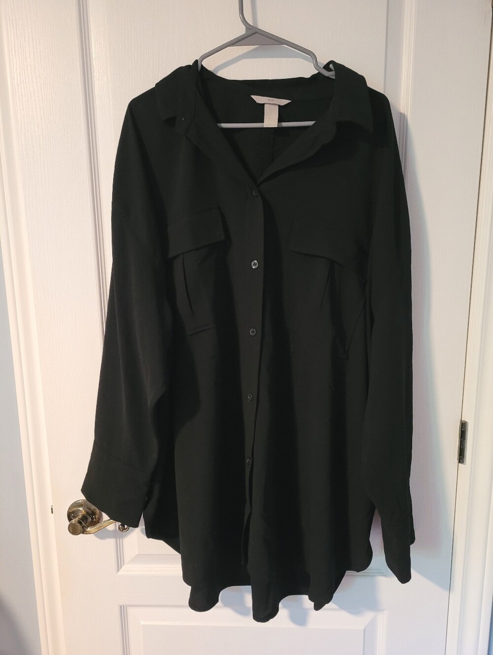 H&M Black Utility Shirt Jacket